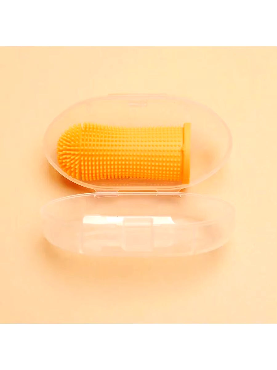 Pet Finger Toothbrush Cleaning Products for Cats and Dogsoral Cleaning Toothbrushessilicone Bristles