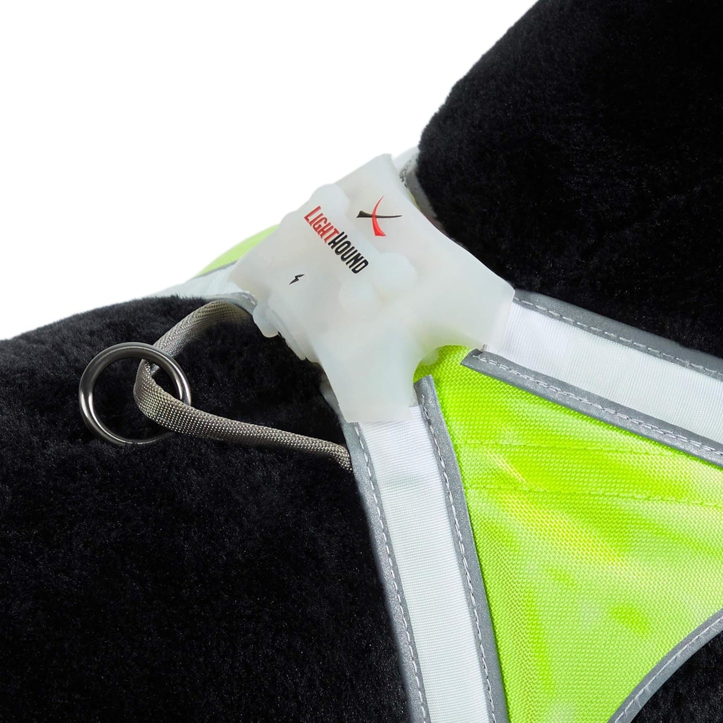 Lighthound – Revolutionary Illuminated and Reflective Harness for Dogs Including Multicolored LED Fiber Optics (USB Rechargeable, Adjustable, Lightweight, Rainproof)