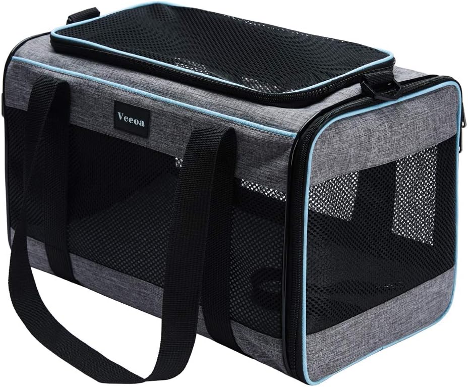 17.5X11X11 Inches Cat, Dog Carrier for Pets up to 16 Lbs, Soft-Sided Cat Bag Animal Carriers Travel Puppy Carry as a Toy of Fabric Pet Home