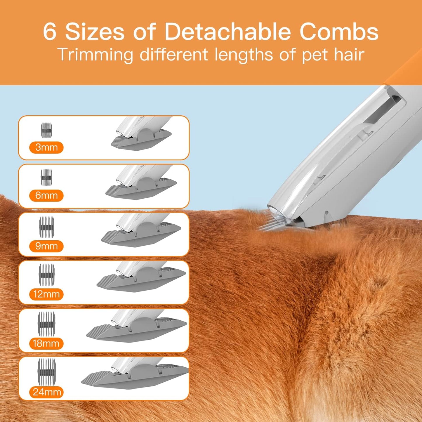 Dog Grooming Vacuum, Dog Grooming Kit,12000Pa Strong Pet Grooming Vacuum for Dogs, 2L Large Capacity Dog Vacuum for Shedding Grooming Hair, Dog Hair Vacuum, 5 Pet Grooming Tools, Quiet, Pg100