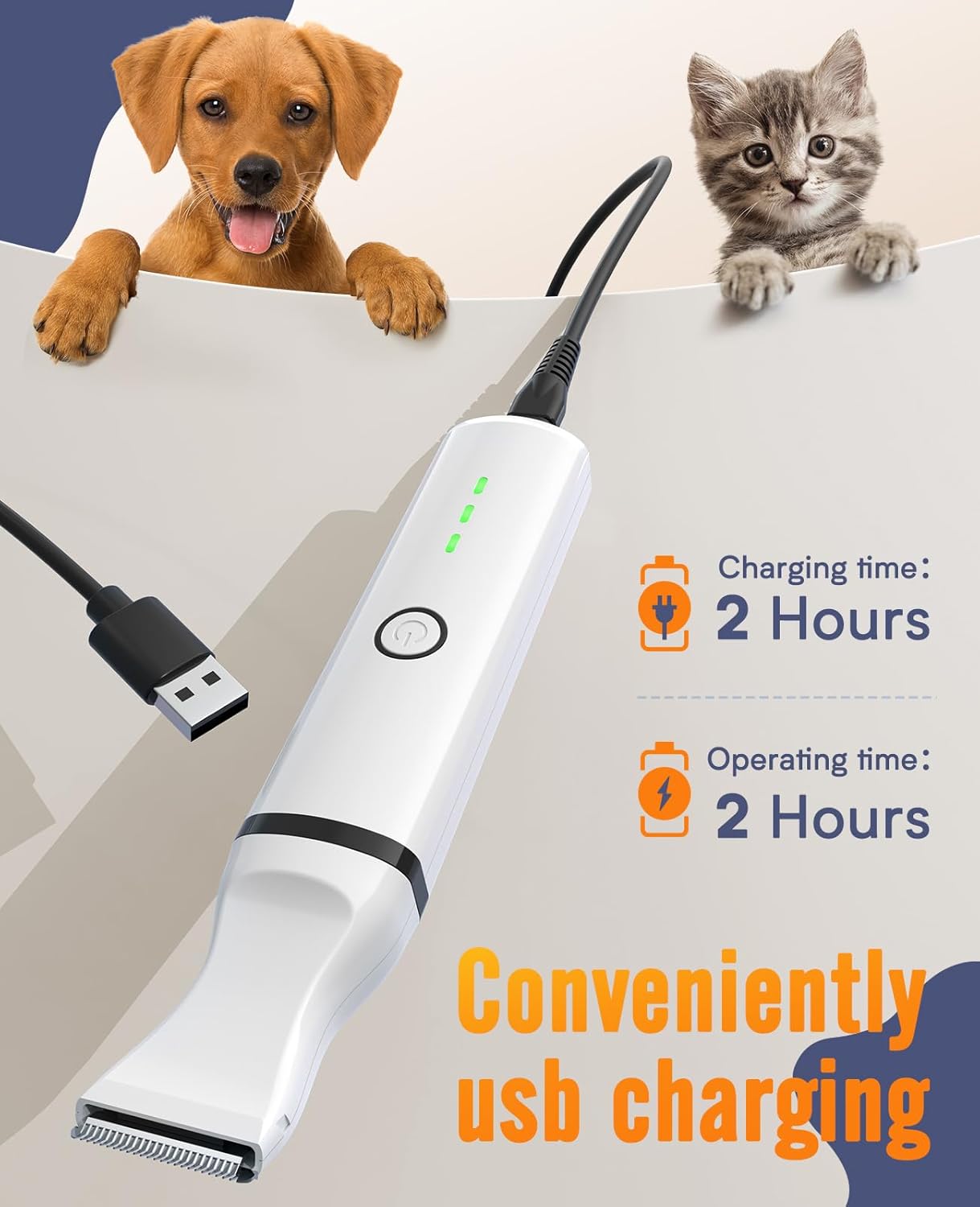 Dog Paw Trimmer, Double Blades, Paws, Eyes, Ears, Face, Rump
