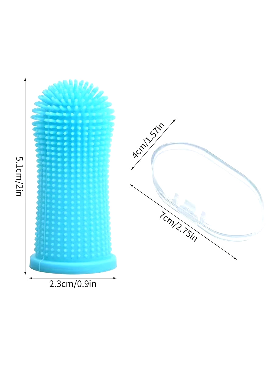 Pet Finger Toothbrush Cleaning Products for Cats and Dogsoral Cleaning Toothbrushessilicone Bristles