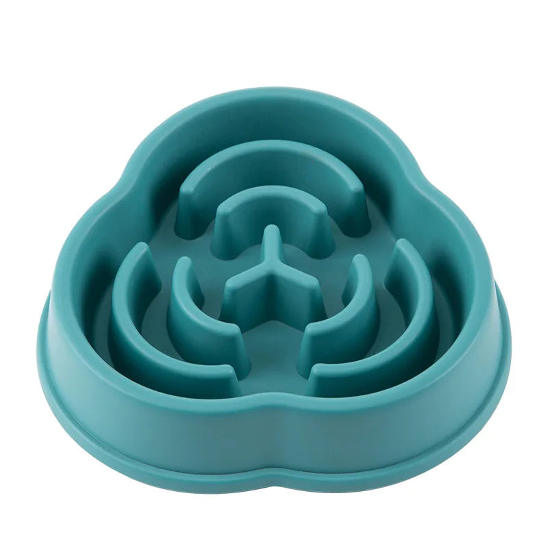 Dog & Cat Slow Food Bowl, Healthy Round Anti-choking Thickened & Non-Slip