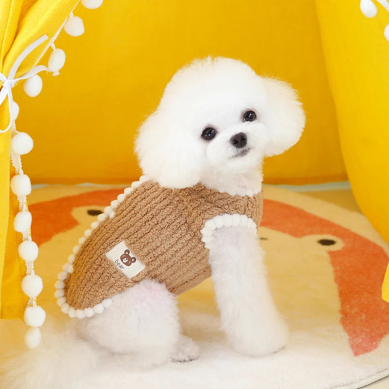 Soft Dog Cat Jacket Vest, Winter Clothes Chihuahua Coat, Warm Clothing