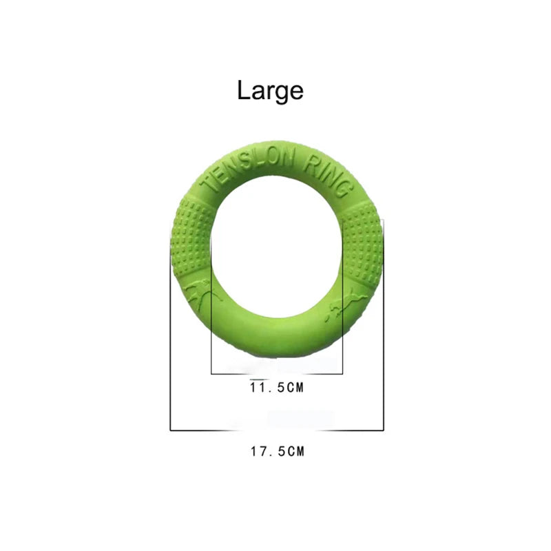 Dog Flying Disk Training Ring Puller Anti-Bite for Aggressive Chewing