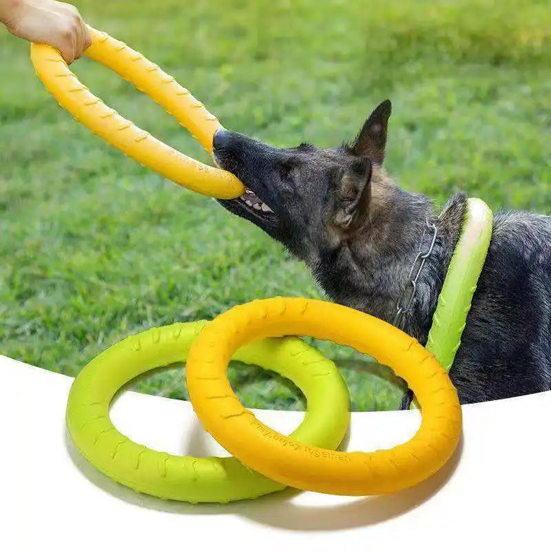 Dog Flying Disk Training Ring Puller Anti-Bite for Aggressive Chewing