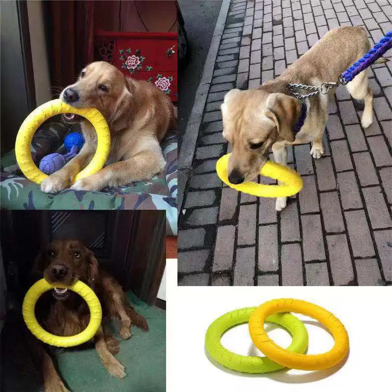 Dog Flying Disk Training Ring Puller Anti-Bite for Aggressive Chewing
