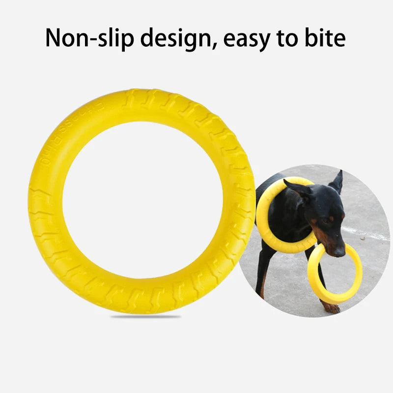 Dog Flying Disk Training Ring Puller Anti-Bite for Aggressive Chewing