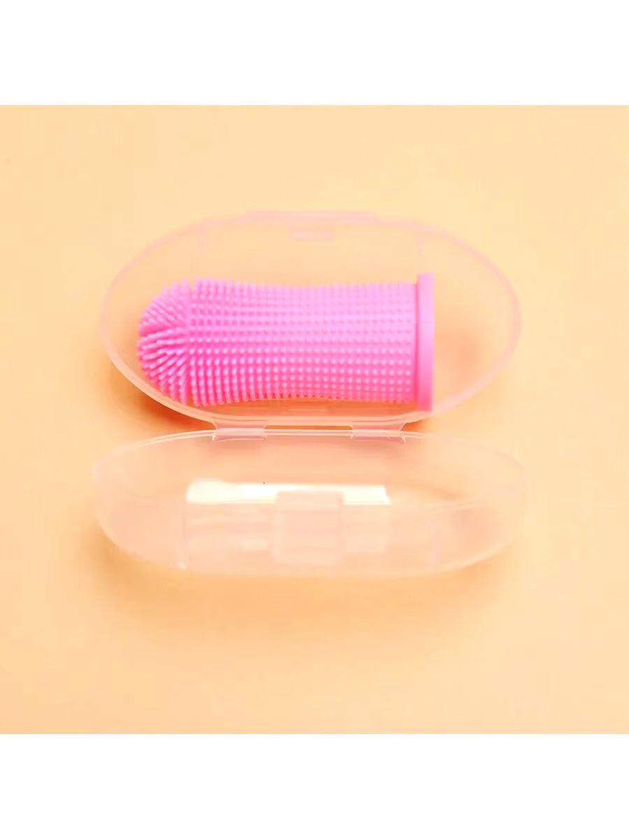 Pet Finger Toothbrush Cleaning Products for Cats and Dogsoral Cleaning Toothbrushessilicone Bristles