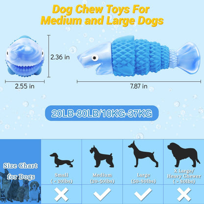 Tough Dog Toys for Aggressive Chewers Large Breed, Indestructible Dog Toys for Large Dogs