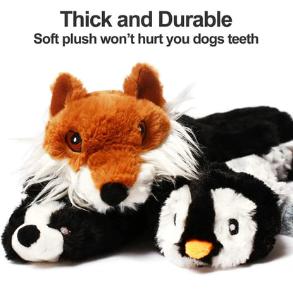 Dog Toy with Squeakers, Durable Plush Squeaky Chew Toy