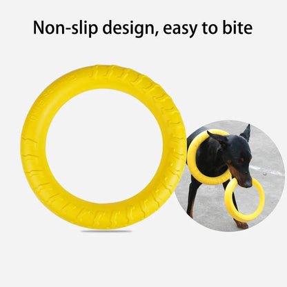 Dog Flying Disk Training Ring Puller Anti-Bite for Aggressive Chewing