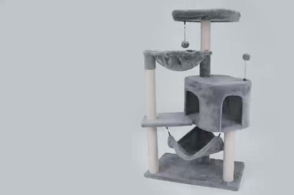 Cat Tree with Cat Condo & Big Hammock